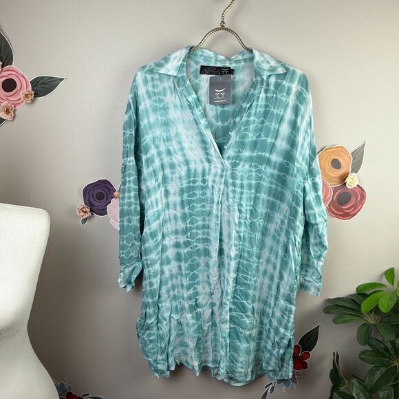 Gaya Poolside Blue Beach Cover-up - Size - Small - Picture 1 of 5